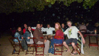 Last dinner on the beach... Photo borrowed from Karim.