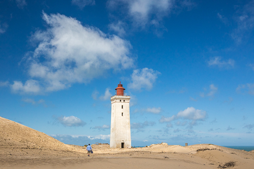 Approaching Rubjerg Knude Lighthouse