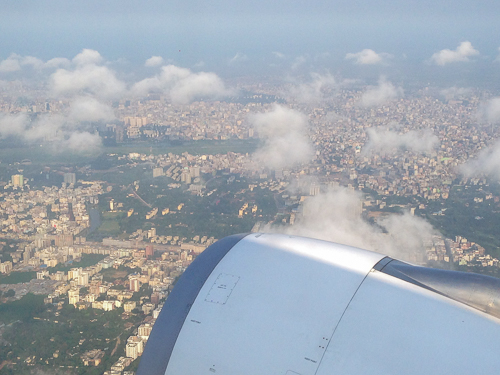 Dhaka from the plane