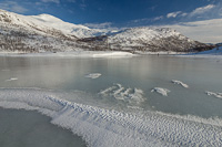 Skateable ice on Peder Sørensenvatnet (what a name) on Ringvassøya
