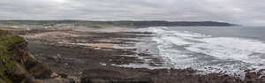 Panorama of Widemouth Bay