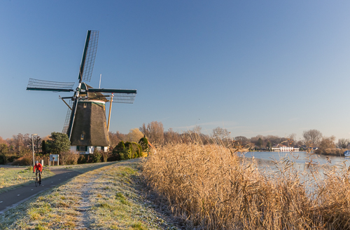 Bike path along de Rotte