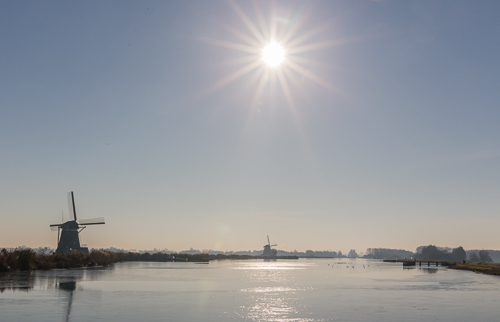 View from the bridge over de Rotte