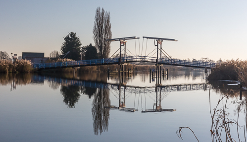 Pretty bridge over de Rotte