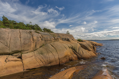 Sunshine! And slippery rocks...