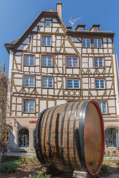 One of the typical half-timbered houses