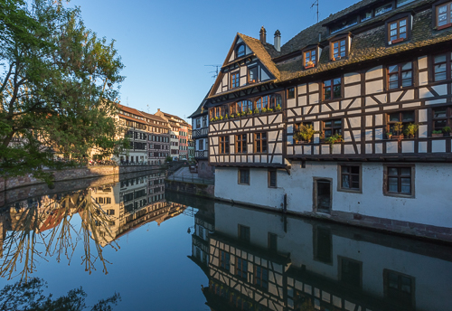 Petit France at sunset