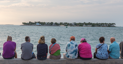 Everyone comes to Mallory Square for sunset...