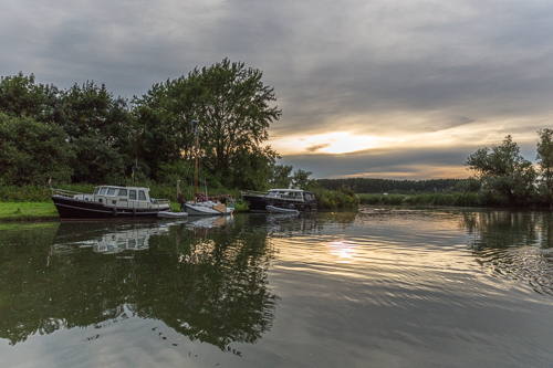 Views from our beaver safari in the evening