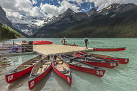 Lunch break at Lake Louise