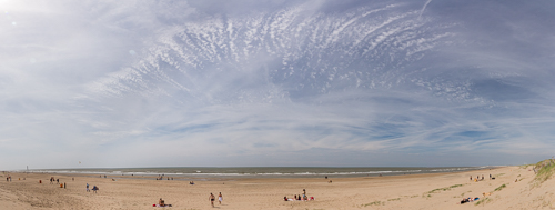 Beach panorama - I loved the clouds!