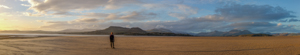 Paul at the very end of Harlech beach