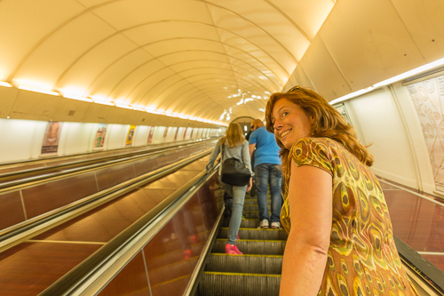 Taking the long escalator