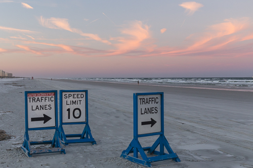 You can actually drive your car on the beach here!