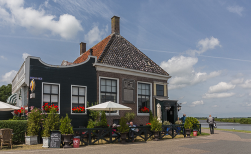 Nice old cafe next to the ferry at Spijkerboor