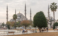 View towards the Blue Mosque