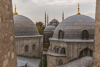 View from the Haga Sophia with the Blue Mosque in the background