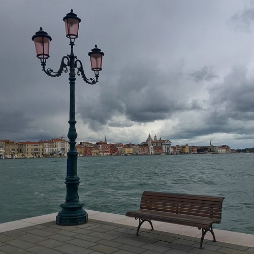 Dramatic views towards the main island of Venice