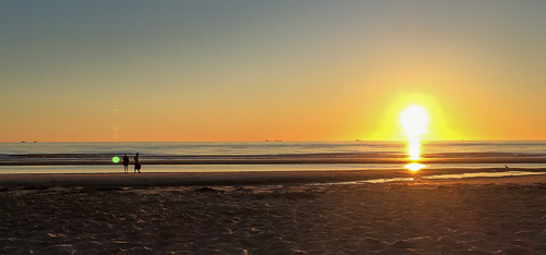 Sunset from the beach