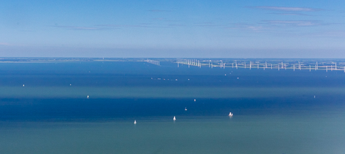 Sailing boats on the IJsselmeer, love the different colours in the water