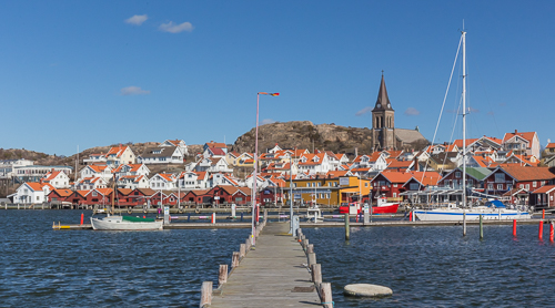 The deserted old town of Fredrikstad on a Saturday morning