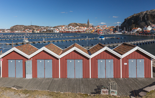 The deserted old town of Fredrikstad on a Saturday morning