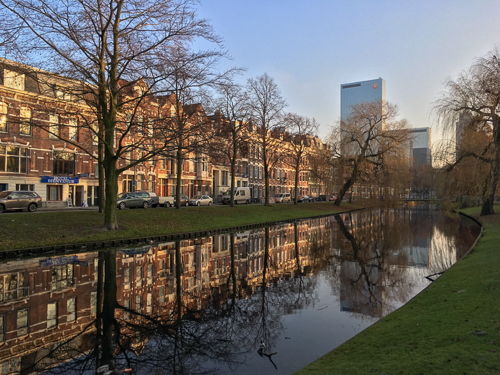 On the way to Rotterdam central station to pick up a rental bike