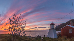 Fantastic sunset at Kråkeslottet