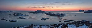 Panorama of the view from Ørnfløya