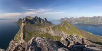The majestic view from Segla, with Husøya visible on the right