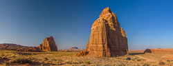 The Temple of the Moon (on the right) and the Temple of the Sun (on the left)