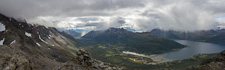 Panorama looking into Lakselvdalen
