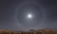 Nice halo around the moon!