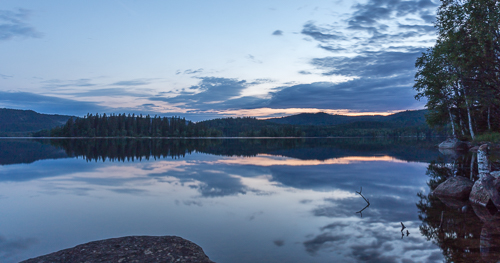 The skies kept changing, but the colours were beautiful all night