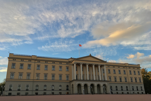 The Royal Palace at sunset