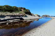 Little river at the beach, this is still in Bandon - I never drove very far without stopping!