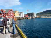 Tromsø city centre on a beautiful sunny (but windy!) day