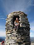 The cairn on top was very impressive - 4 m high, and it had a room you could climb into!