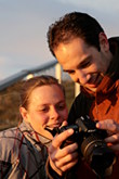 Eelke and Roy looking at their pictures