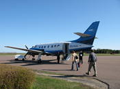 The small plane at Kärdla airport