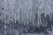 Impressive icicles underneath the ice sheet