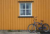 Bike & colourful house