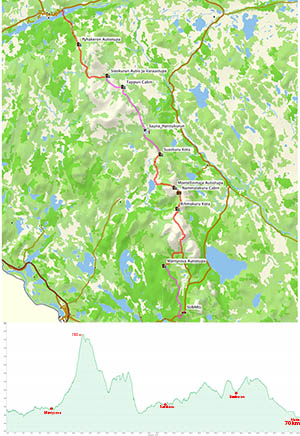 Our trip from Pallas to Hetta, 70 km and 4 days of skiing