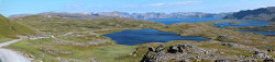 Panorama from the road towards Dønnesfjord - spectacular!