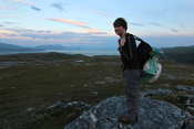 Paul brought a whale bone back from the beach... a 5km hike over a hill top!!